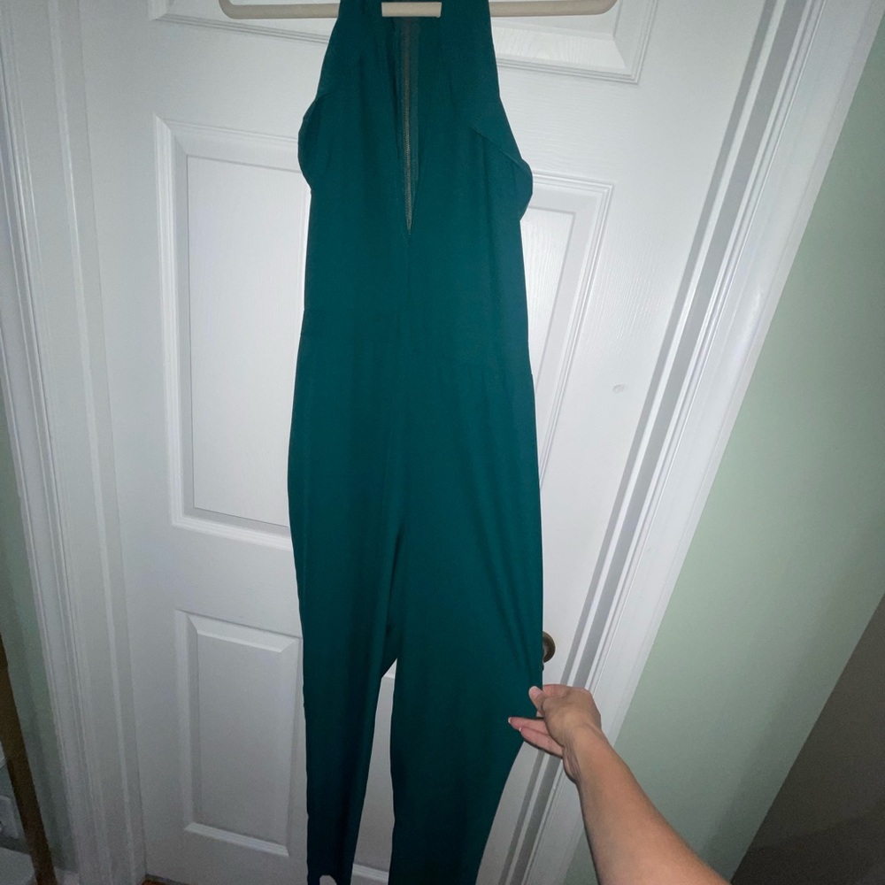 Teal Green Jumpsuit Silhouette